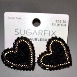 BRAND NEW SUGAR FIX BAUBLE BAR EDITION HEART EARRINGS!! So trendy and so cute.